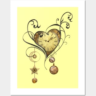 Wonderful steampunk heart Posters and Art